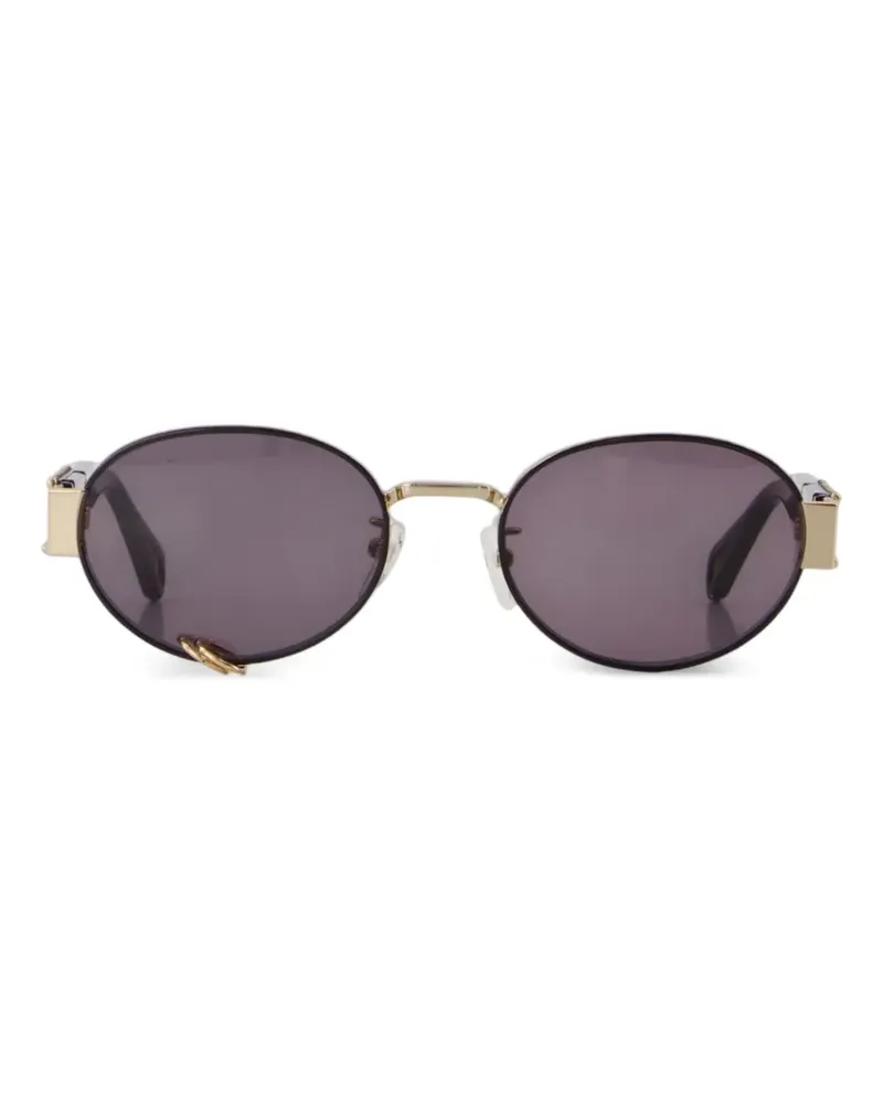 Zadig & Voltaire ZV26W3 studded oval-frame sunglasses - Schwarz Schwarz
