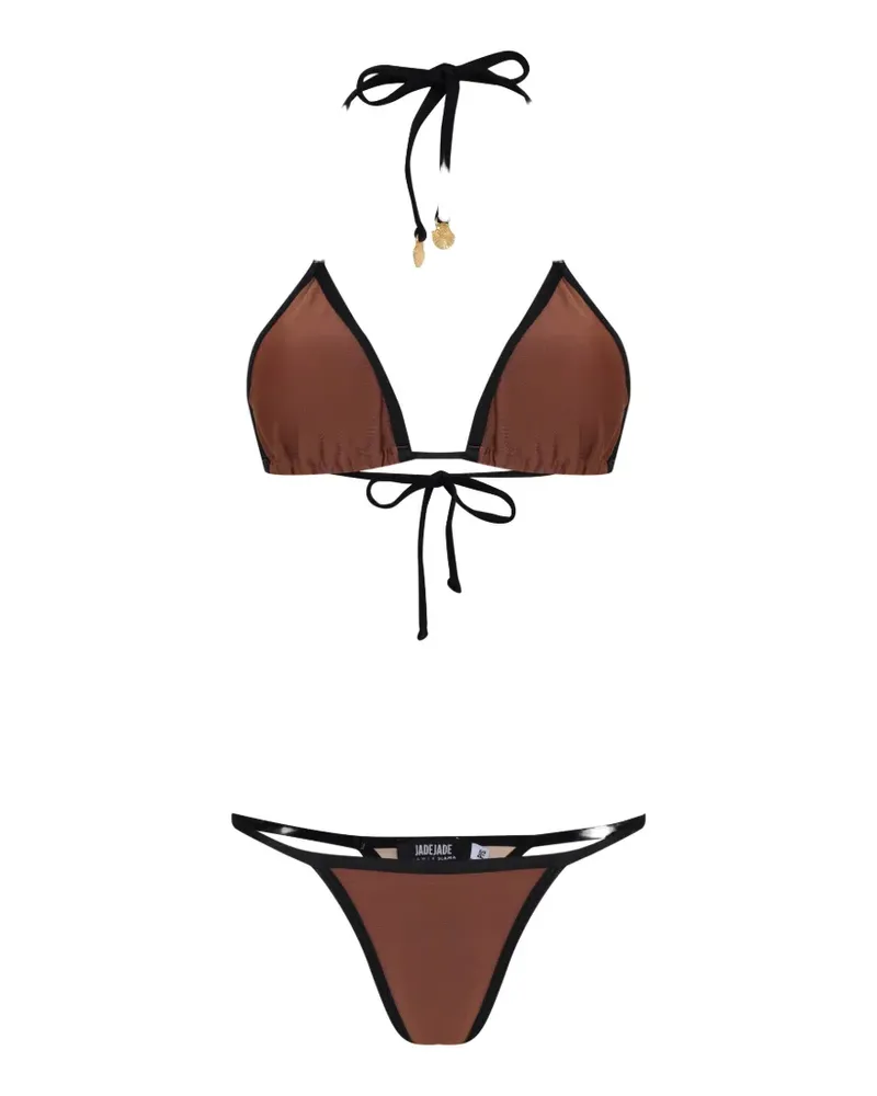 Amir Slama tie-detail bikini - Braun Braun