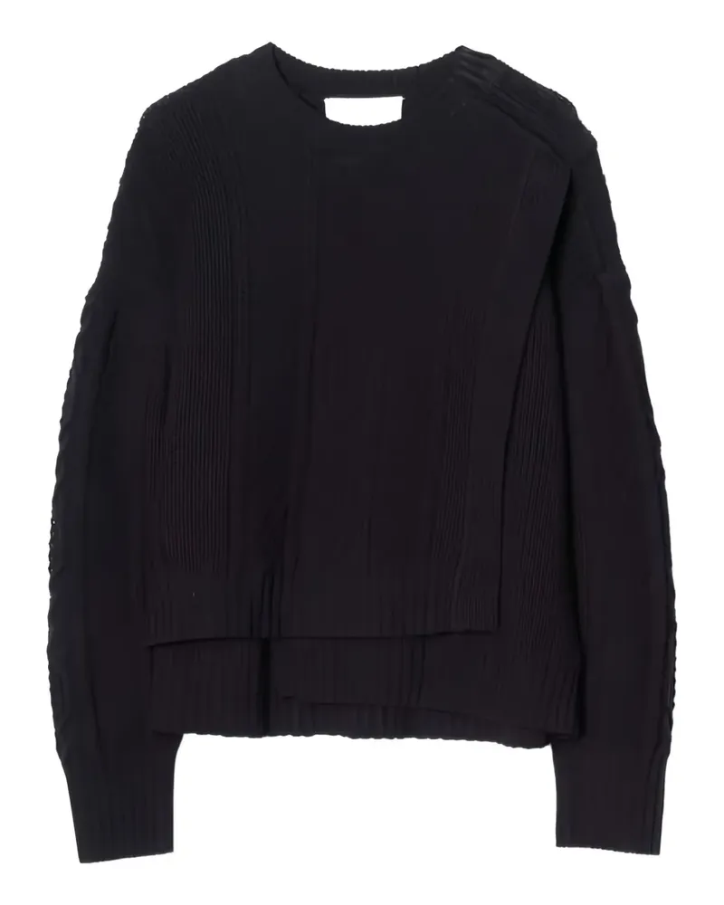 3.1 phillip lim Pullover mit Zopfmuster - Schwarz Schwarz