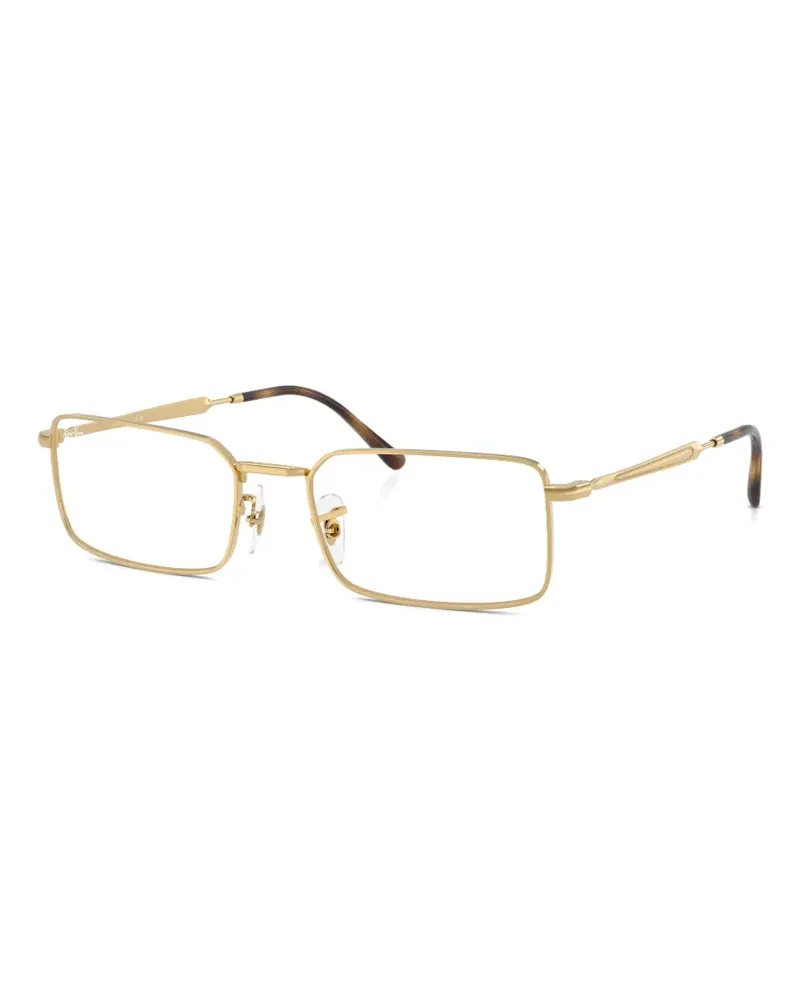 Ray Ban Brille mit eckigem Gestell - Gold Gold