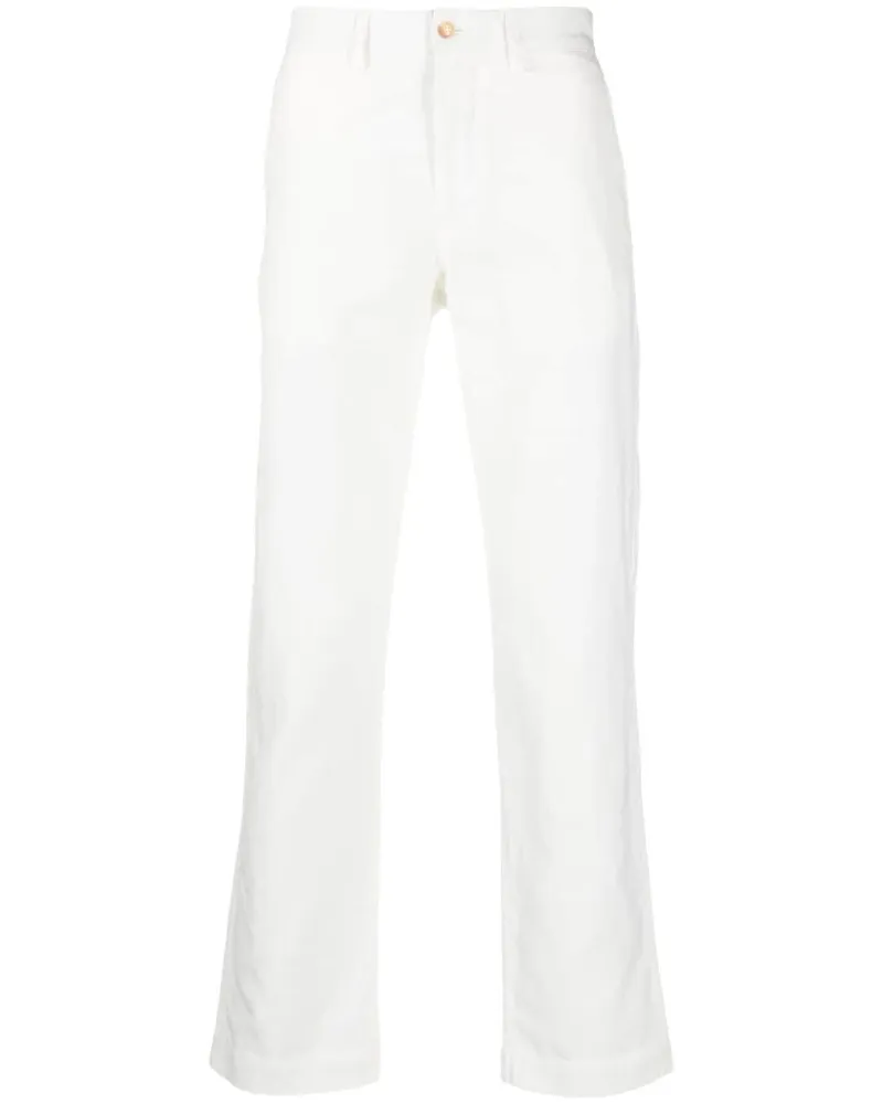 Ralph Lauren Straight-Leg-Hose mit Polo-Motiv - Weiß Weiß