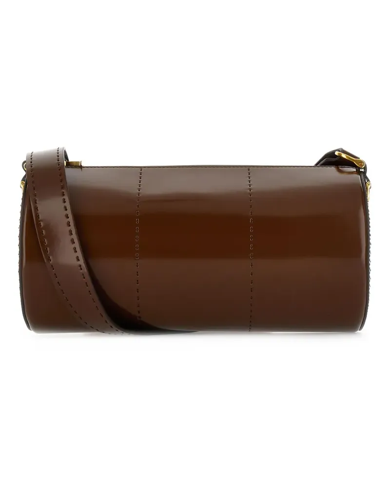 Max Mara Mittelgroße Brushed Roll Umhängetasche - Braun Braun