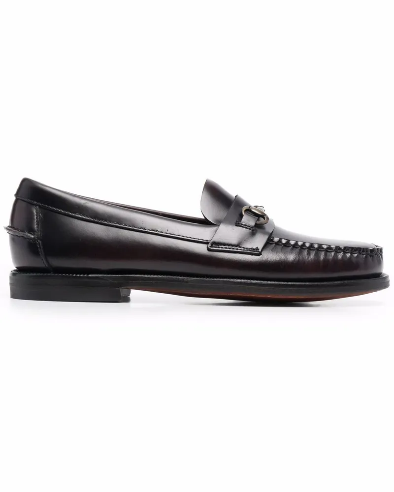 Sebago Loafer mit Stegverzierung - Rot Rot