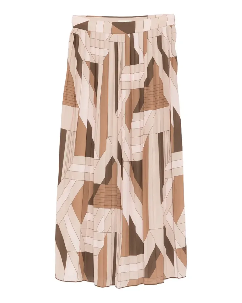 Gant geometric pleated midi skirt - Nude Nude