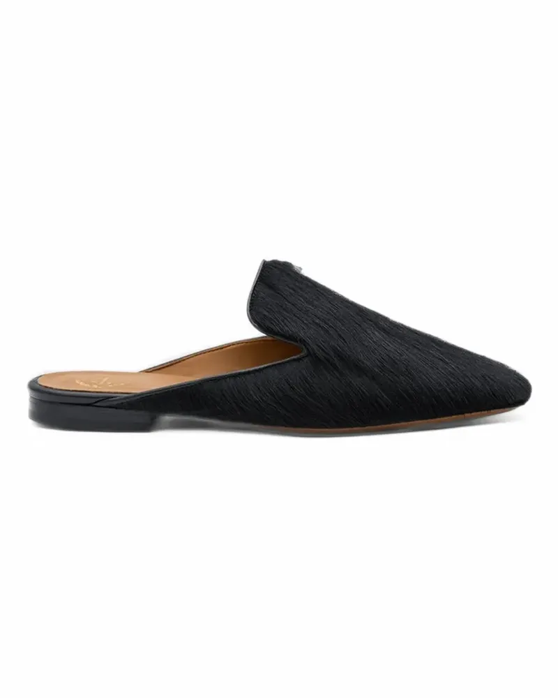 ATP Atelier Cles Mules mit Pony-Effekt - Schwarz Schwarz
