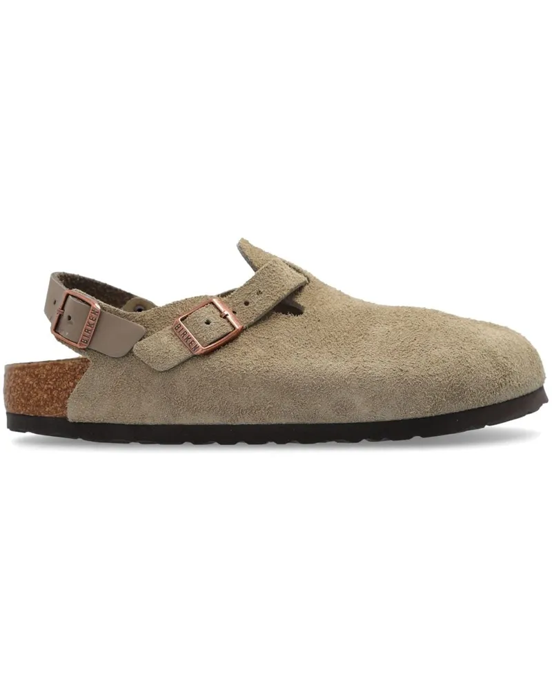 Birkenstock Tokio II Clogs aus Wildleder - Nude Nude