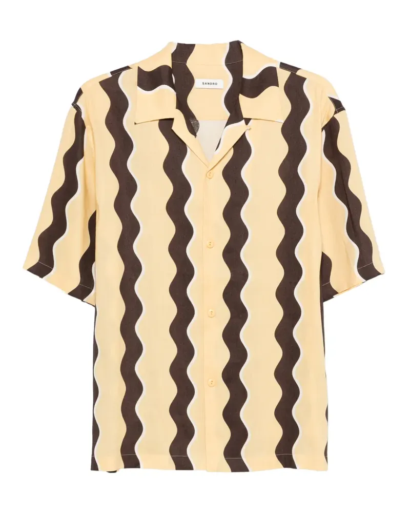 Sandro Geknöpftes Hemd - Nude Nude