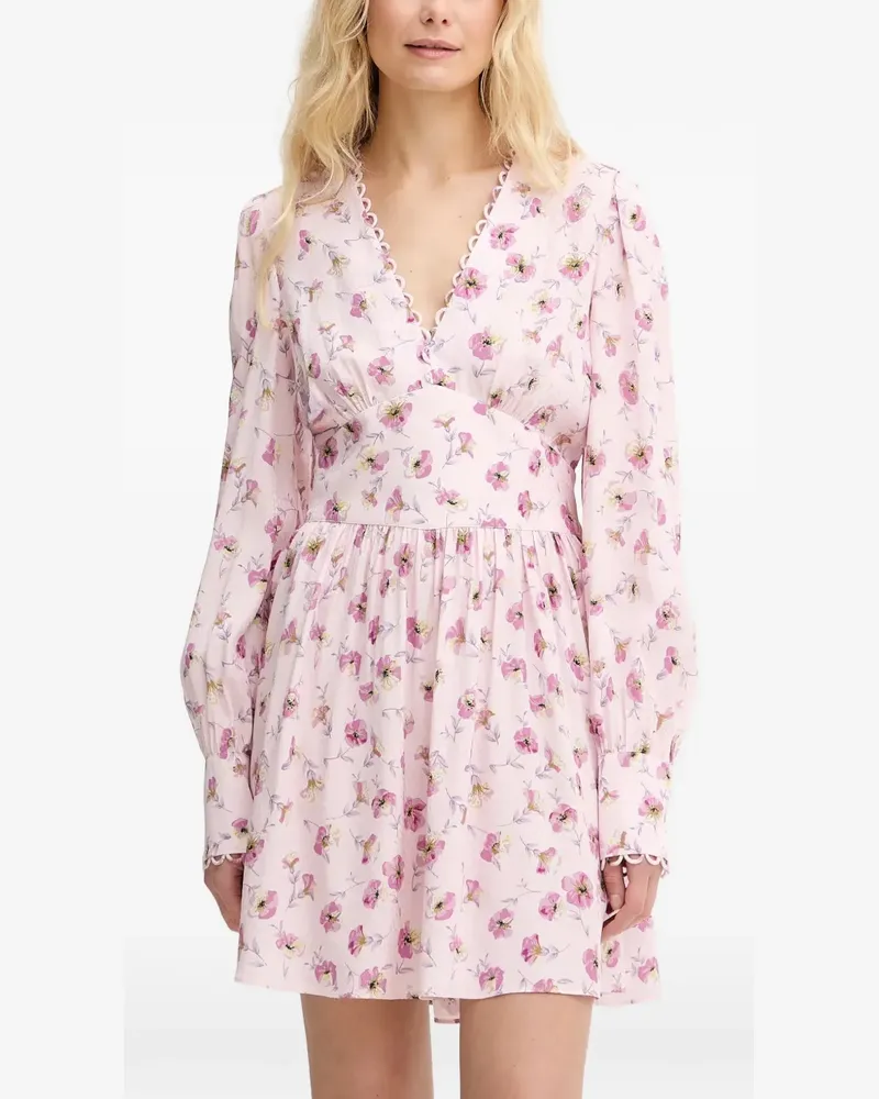 Twin-Set Kleid mit gewelltem Saum - Rosa Rosa