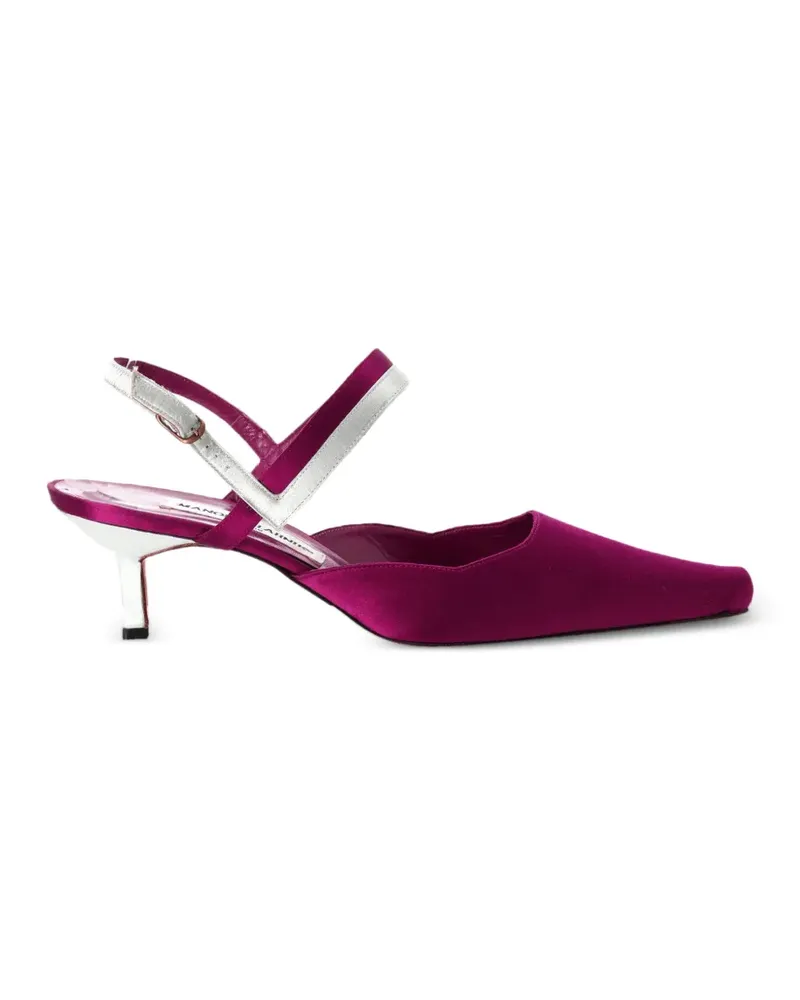 Manolo Blahnik Pumps mit Kitten-Heel-Absatz - Violett Violett