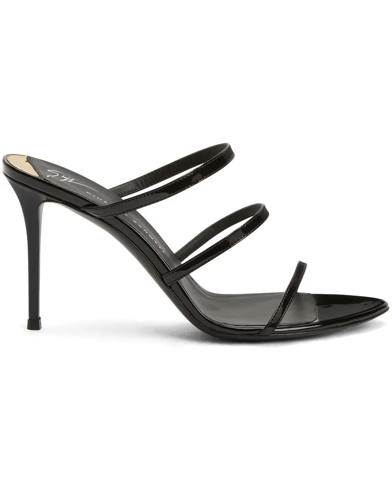 Giuseppe Zanotti Alimha Sandalen 105mm - Schwarz Schwarz