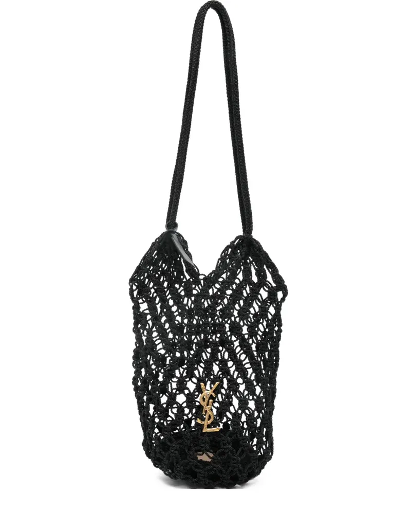 Saint Laurent Große Cassandre Schultertasche - Schwarz Schwarz