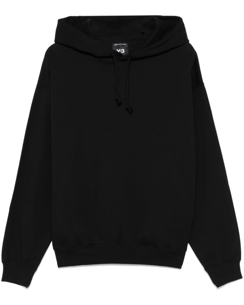 Y-3 Hoodie mit grafischem Print - Schwarz Schwarz