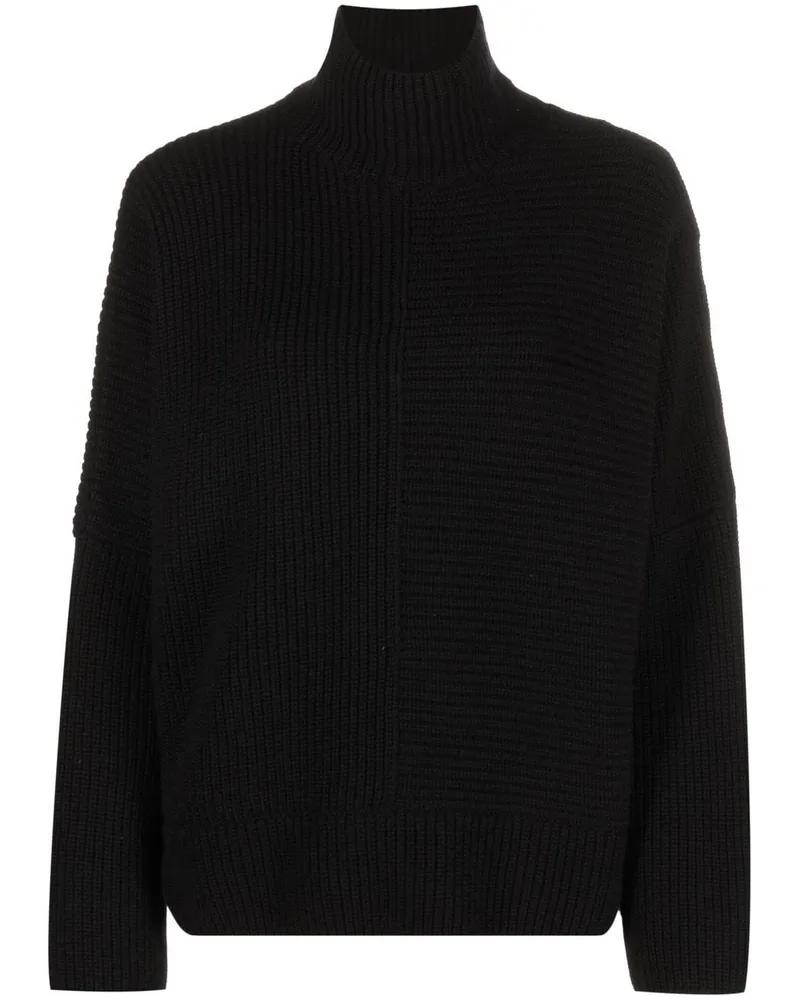 Tom Ford Gerippter Pullover mit Stehkragen - Schwarz Schwarz