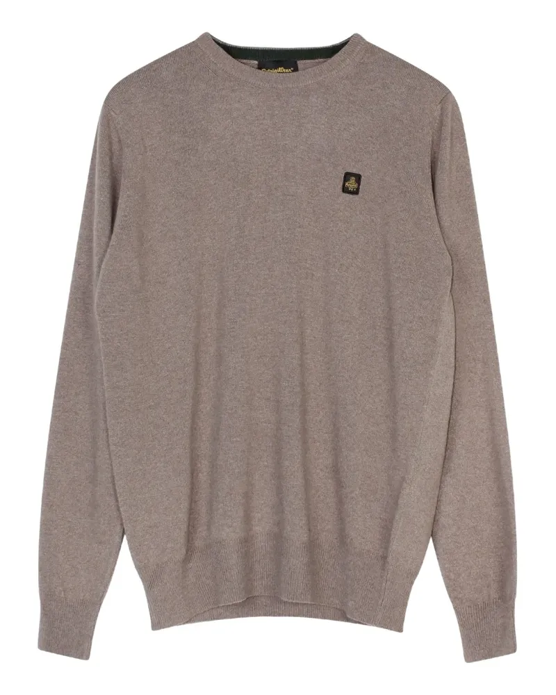 RefrigiWear Pullover mit Logo-Patch - Nude Nude