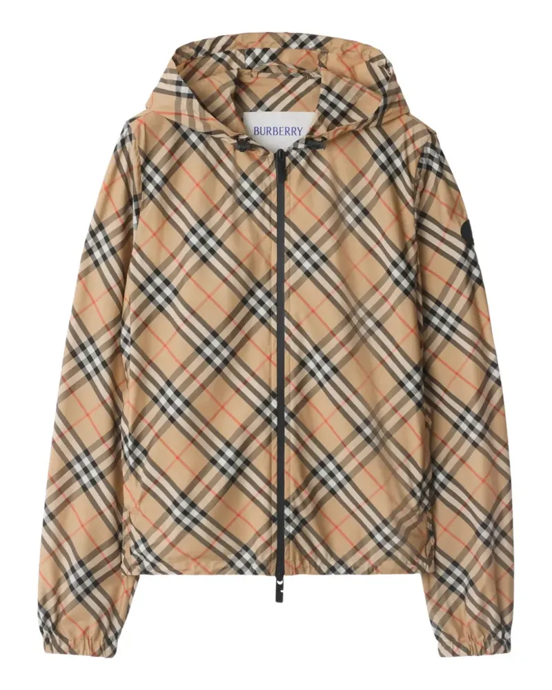 Burberry Check Salcombe Kapuzenjacke - Nude Nude