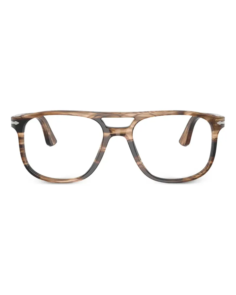 Persol Greta striped browline glasses - Braun Braun