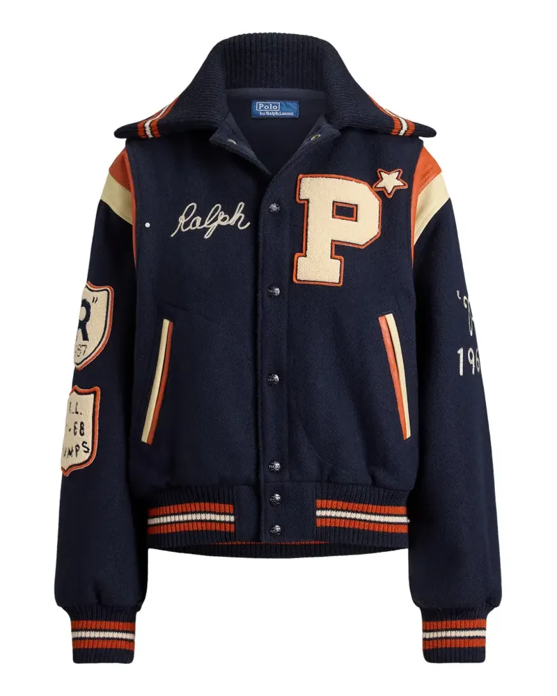 Ralph Lauren Bomberjacke mit Patches - Blau Blau