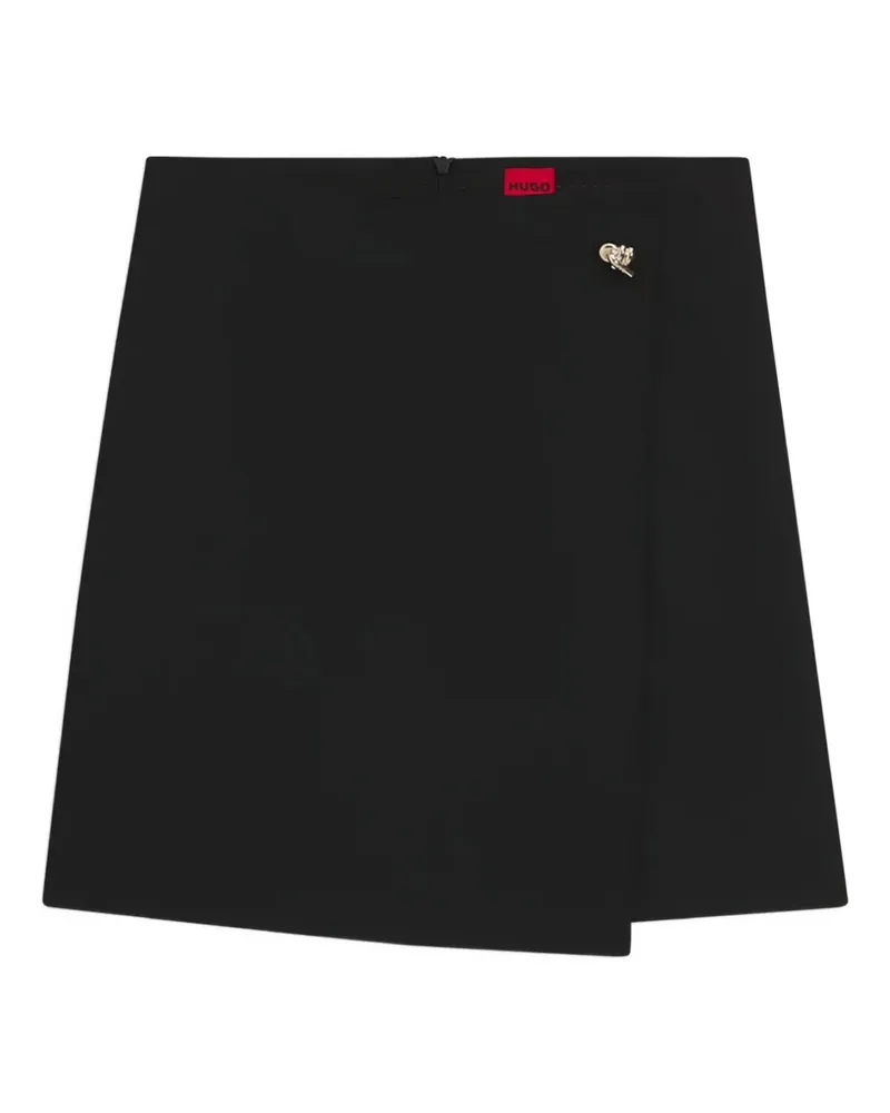 HUGO BOSS Minirock mit Detail - Schwarz Schwarz