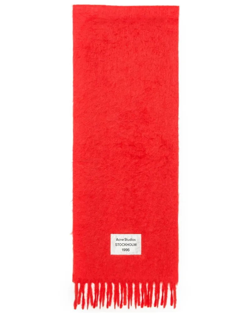 Acne Studios Schal mit Fransen - Rot Rot