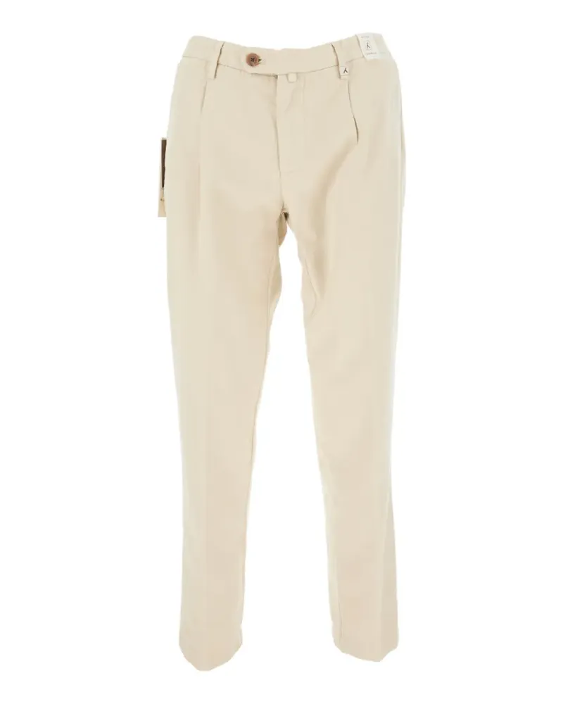 MYTHS pleated straight-leg trousers - Nude Nude