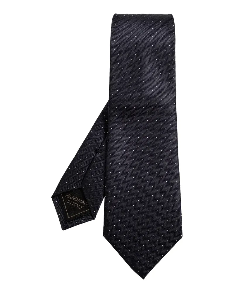 Brioni Krawatte mit Polka Dots - Blau Blau