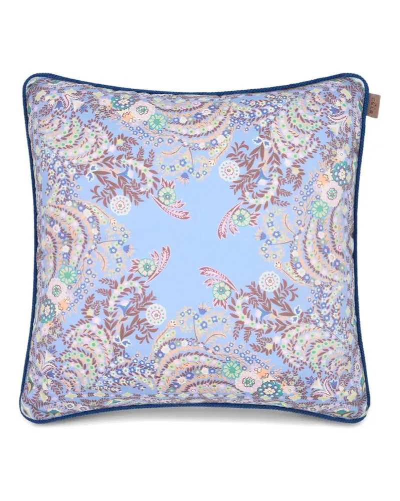 Etro Kissen mit Paisley-Print - Blau Blau