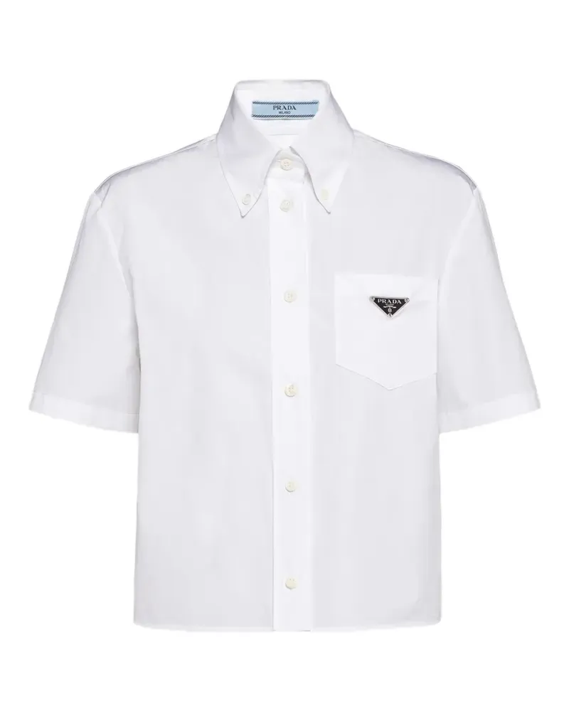 Prada poplin shirt - Weiß Weiß
