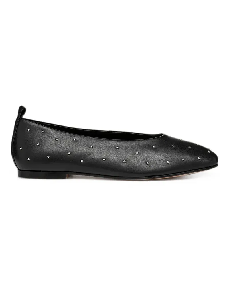 Geox Marsilea stud-embellished leather ballet flats - Schwarz Schwarz