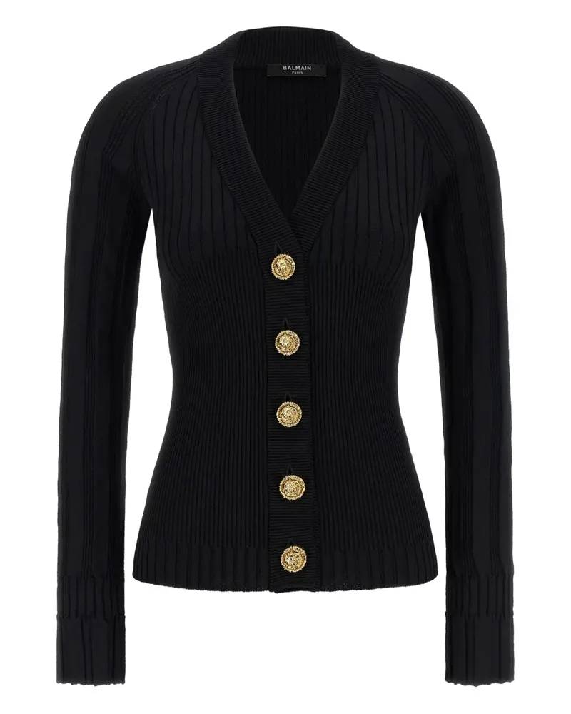 Balmain button-up cardigan - Schwarz Schwarz
