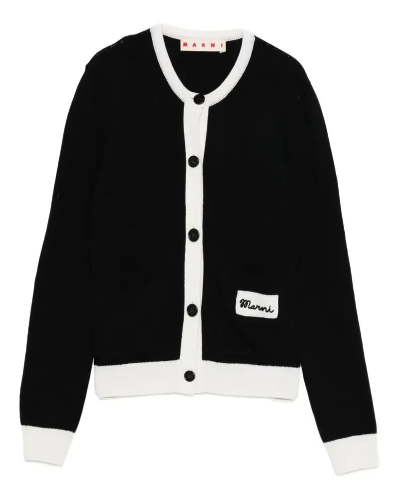 Marni Cardigan mit aufgestickten Knöpfen - Schwarz Schwarz