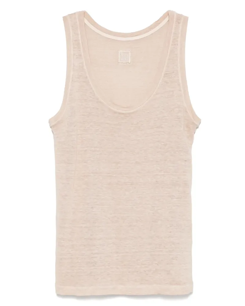 120% Lino Tanktop aus Leinen - Nude Nude