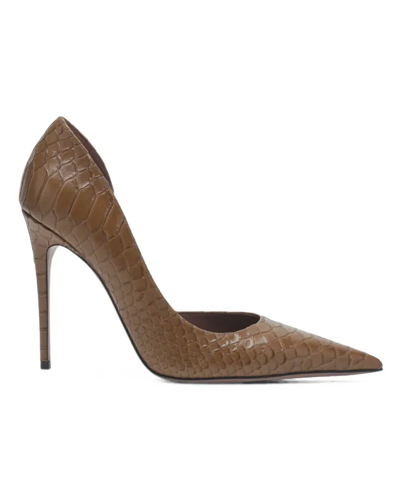 Paris Texas Vera snakeskin-effect pumps - Braun Braun
