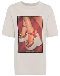 Fiorucci T-Shirt aus Bio-Baumwolle Grau