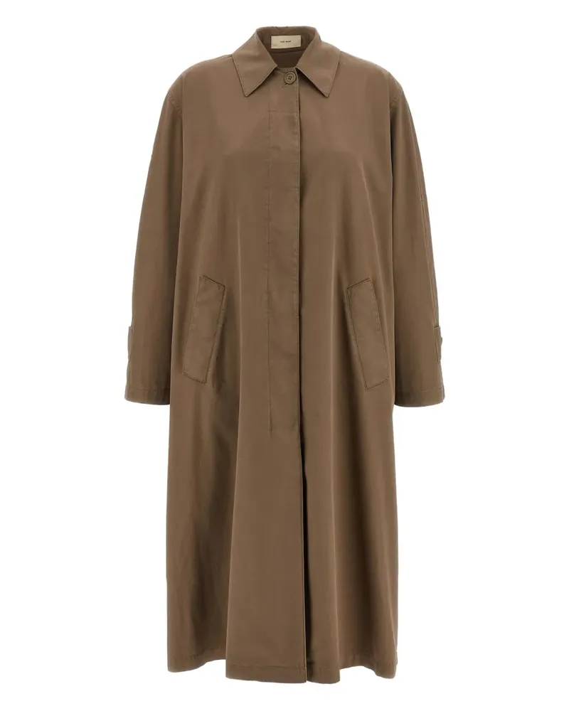 The Row Cape-Mantel mit verdecktem Knopf - Braun Braun
