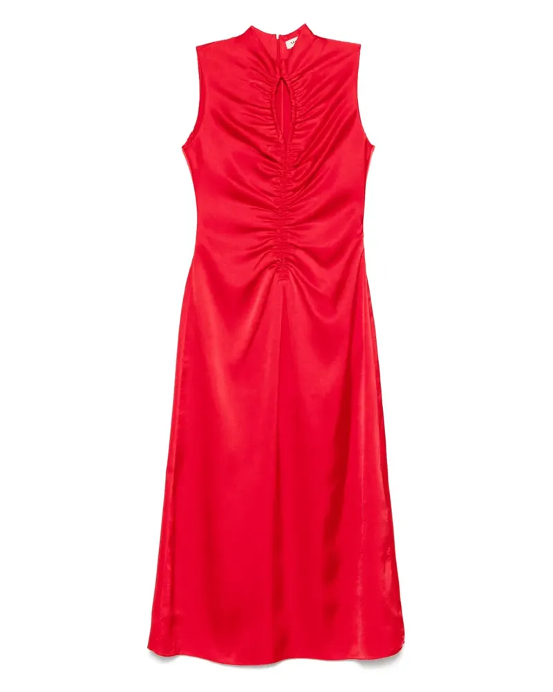 Sandro Midikleid aus Satin - Rot Rot