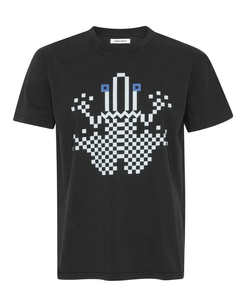 Henrik Vibskov Cross Stitch T-shirt - Schwarz Schwarz