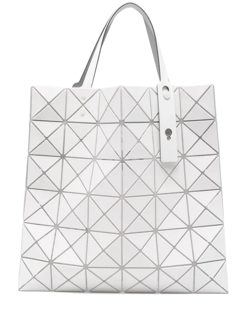 Issey Miyake Geometrisch gemusterter Prism Shopper - Weiß Weiß