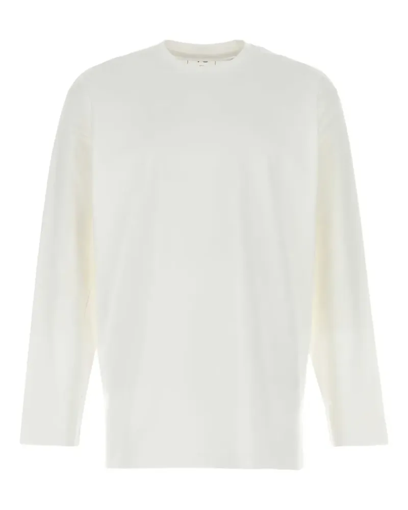 Y-3 Langarmshirt mit grafischem Print - Weiß Weiß