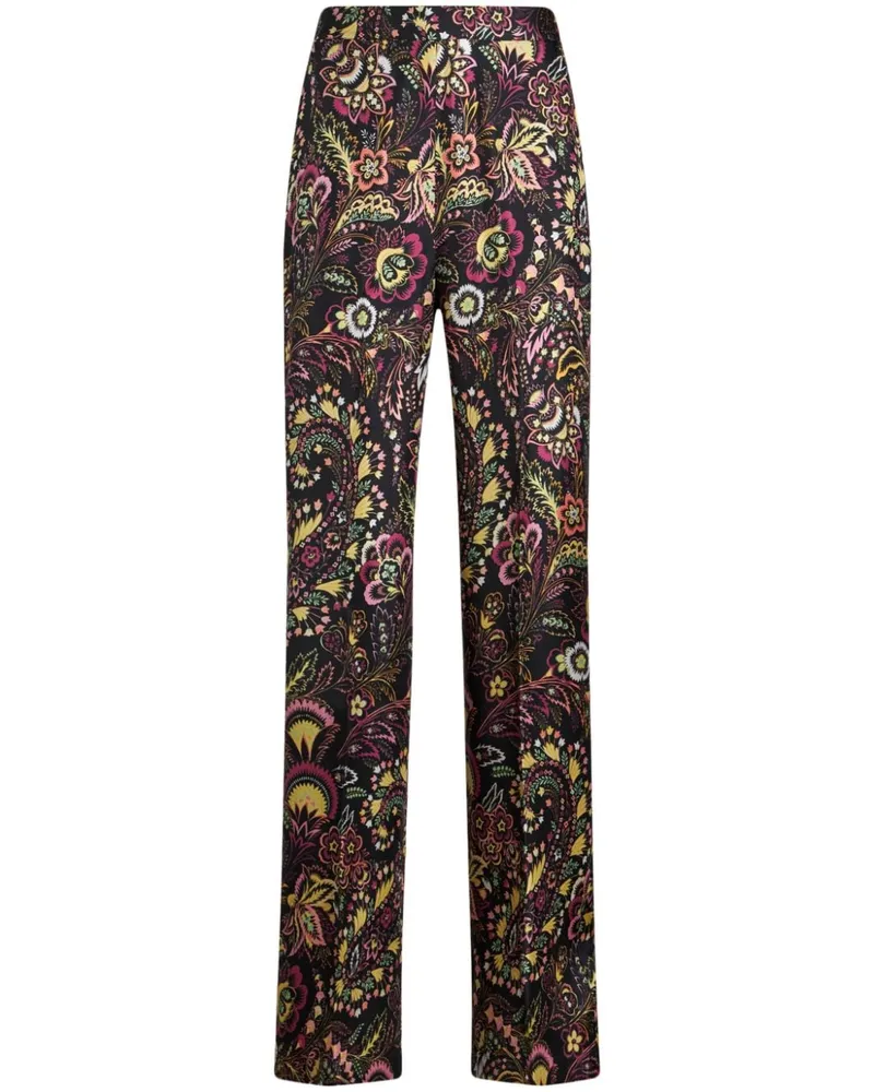 Etro Hose mit glatten Beinen - Schwarz Schwarz