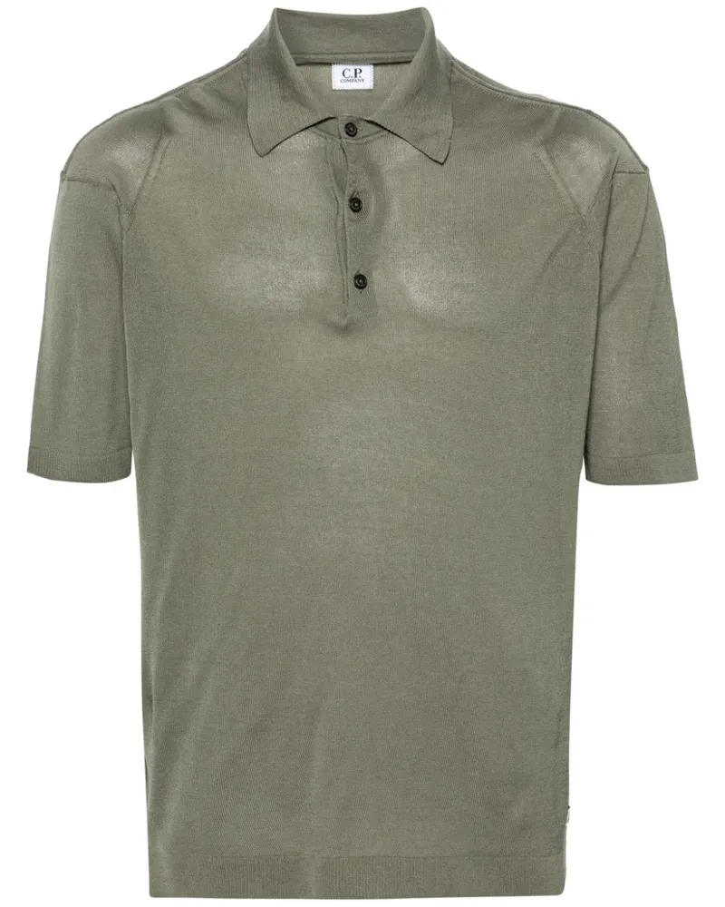 C.P. Company Fein gestricktes Poloshirt - Grün Grün