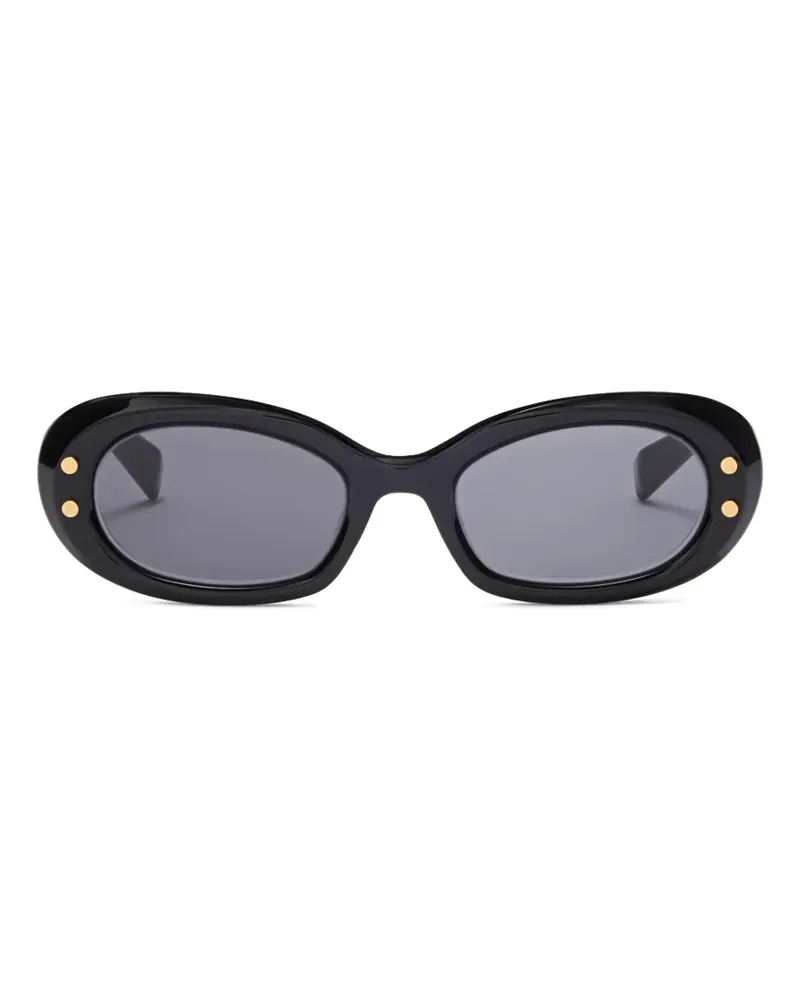 Balmain oval-frame sunglasses - Schwarz Schwarz