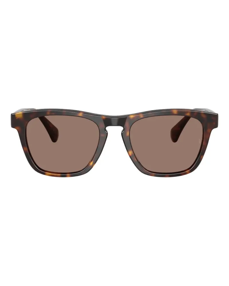 Oliver Peoples R-3 square-frame sunglasses - Braun Braun
