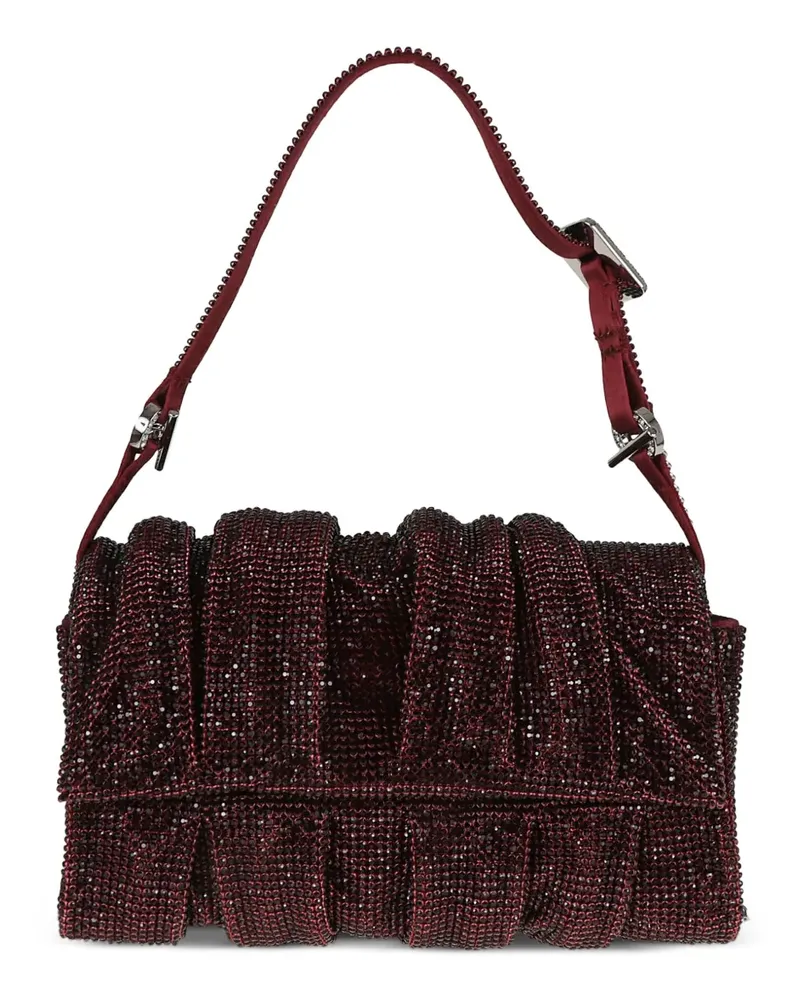 Benedetta Bruzziches Iris Miss Schultertasche mit Kristallen - Violett Violett