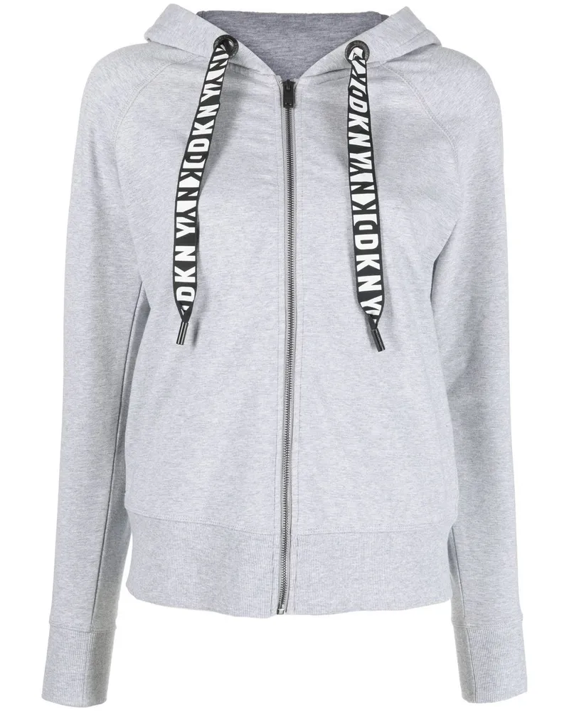 DKNY Kapuzenjacke mit Logo - Grau Grau
