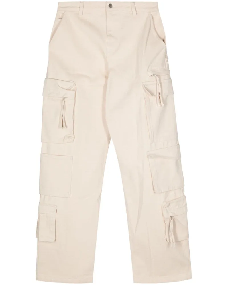 Axel Arigato Weite Utility Jeans mit hohem Bund - Nude Nude
