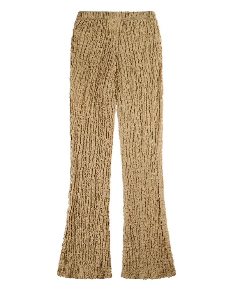 Song For The Mute Hose mit Knitteroptik - Braun Braun
