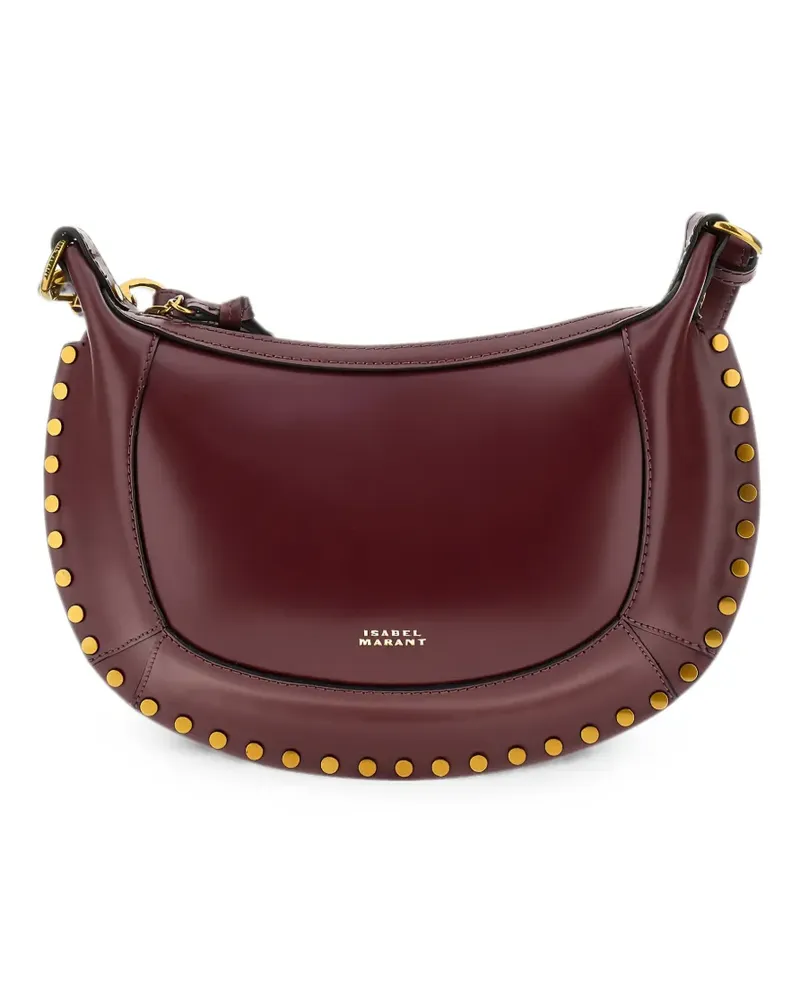 Isabel Marant Oskan Moon Schultertasche aus weichem Leder - Rot Rot