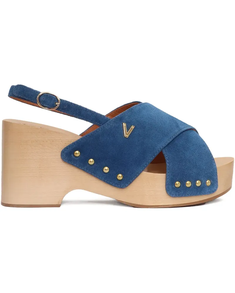 Via Roma 15 Sandalen mit überkreuzten Riemen - Blau Blau