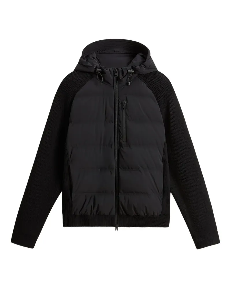 Woolrich Gesteppter Mantel mit Strickeinsatz - Schwarz Schwarz