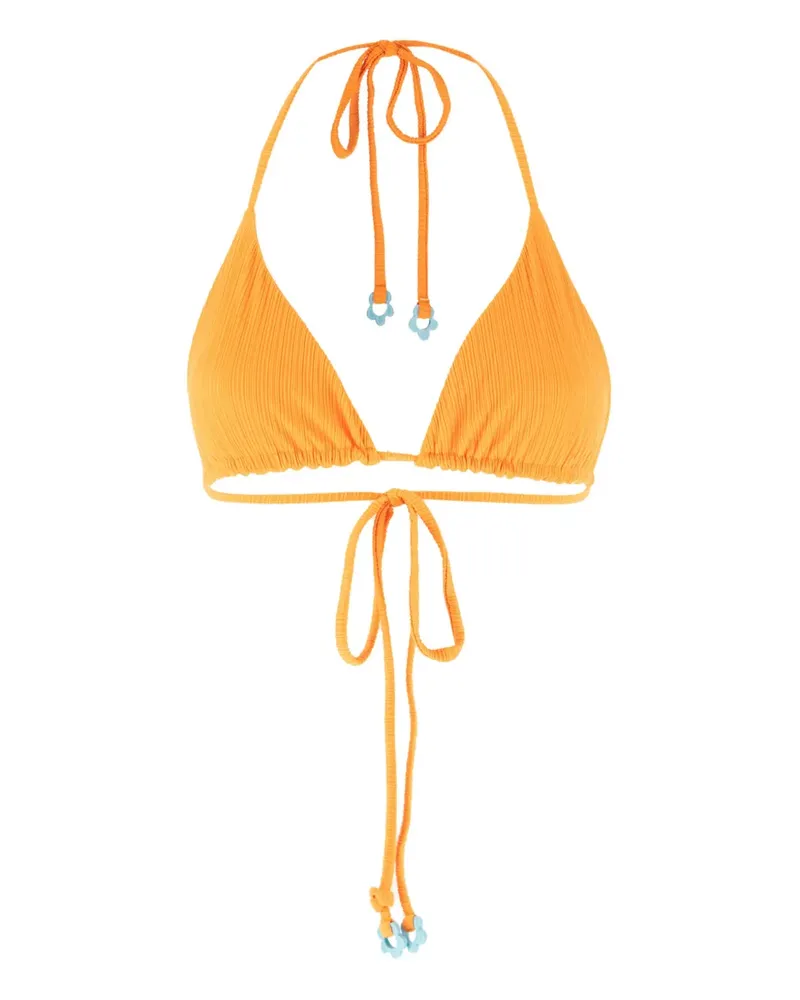 Frankies Bikinis Klassisches Triangel-Bikinioberteil - Orange Orange